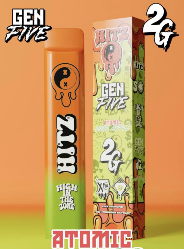 Hitz Disposable Atomic Sour Apple